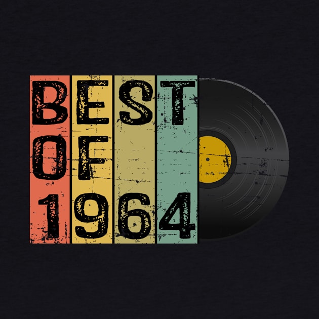 Retro Vintage 56th Birthday Gift For Him or Her Best of 1964 by RW